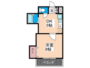 広島畳材６ビルの物件間取画像